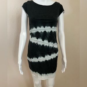 Black and white tie dyed sundress size medium